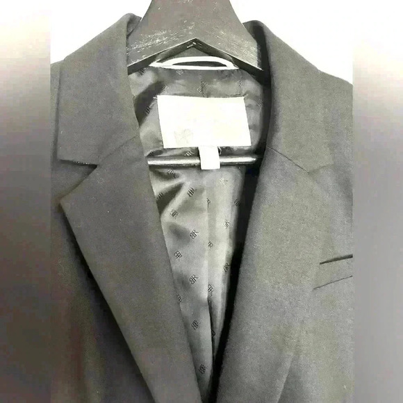 Ladies Banana Republic Wool Black 2 Button Blazer Size 10 - Picture 2 of 9